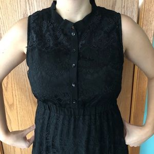 Hazel’s Black Lace Sleeveless Maxi Dress Sz M NWT